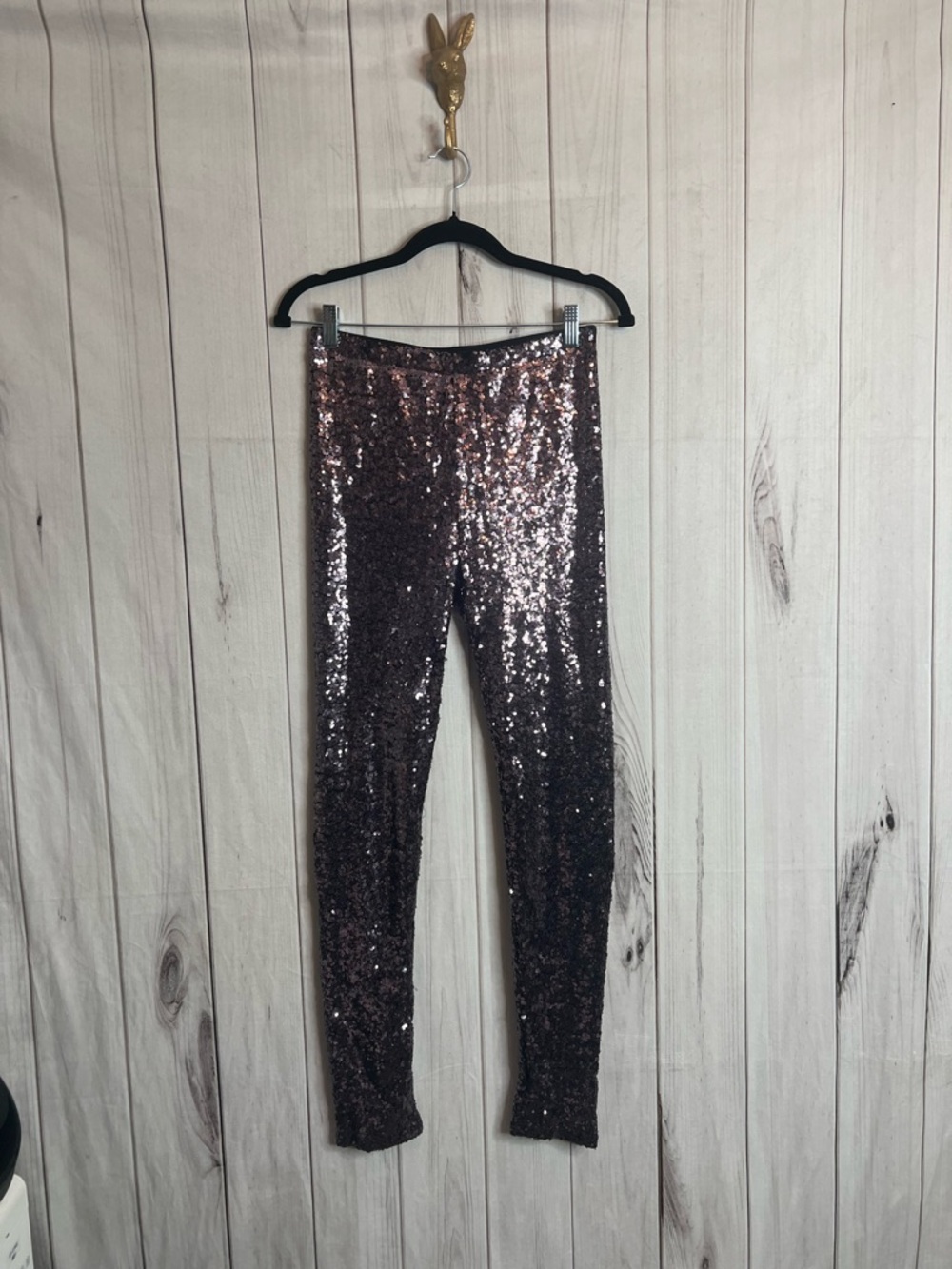 Gianni Bini Rose Gold Sequin  Leggings